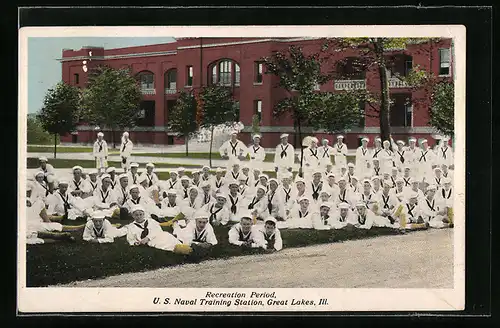 AK Great Lakes, IL, U. S. Naval Training Station, Recreation Period