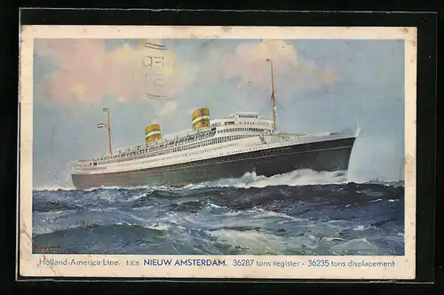 AK Passagierschiff TSS Niuew Amsterdam