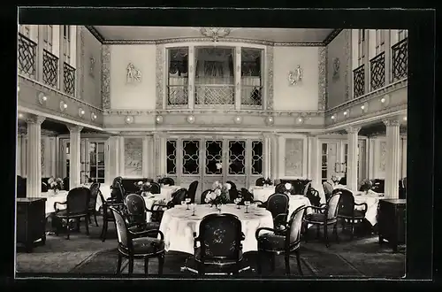 AK Dampfer Deutschland der Hamburg-Amerika-Linie, Speisesaal 1. Klasse