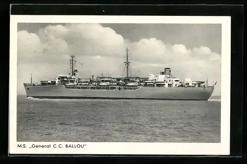 AK Passagierschiff MS General C.C. Ballou, Gesamtansicht