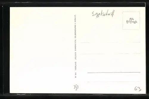 AK Segelschulschiff Gorch Fock in voller Fahrt