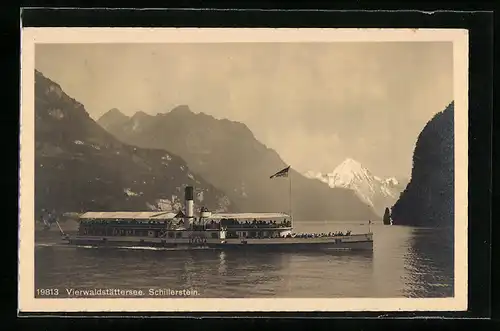 AK Dampfer Italia auf dem Vierwaldstättersee