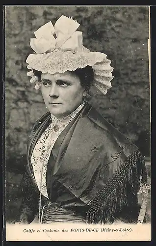 AK Ponts-de-Cé, Coiffe et Costume des Ponts-de-Cé