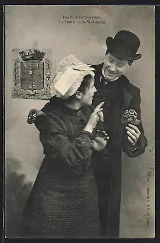 AK Les Coiffes Angevines, La Tentation de St-Antoine