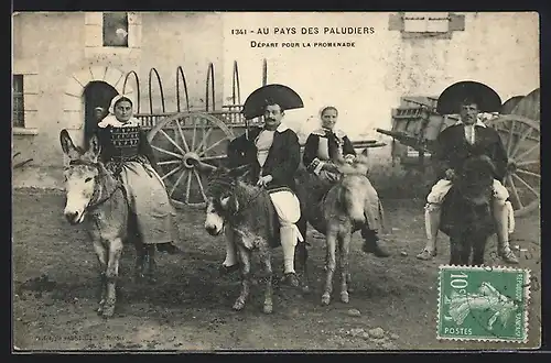 AK Au Pays des Paludiers, Départ pour la Promenade