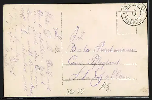 AK Schweizer Soldaten in Uniform mit Maschinengewehr