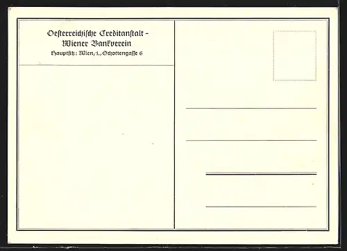 AK Wien, Strassenpartie am Schottentor mit Litfasssäule