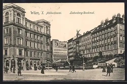 AK Wien, Mölkerbastei und Liebenberg-Denkmal