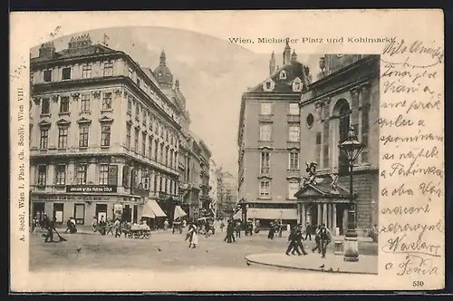 AK Wien, Michaeler Platz und Kohlmarkt