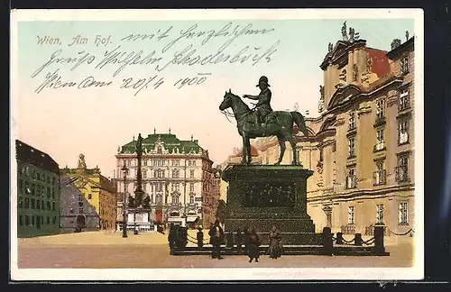 AK Wien, Am Hof mit Denkmal