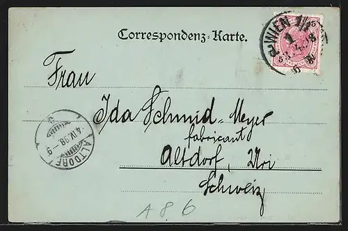 Mondschein-AK Wien, K. K. Hof-Burgtheater