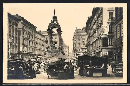 AK Wien, Hoher Markt mit Marktständen