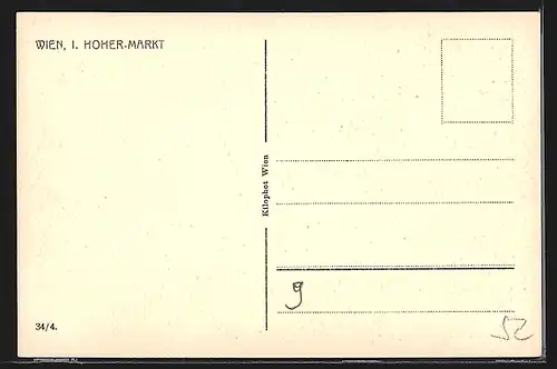 AK Wien, Hoher Markt mit Marktständen