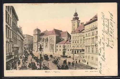 AK Wien, Freyung mit Brunnen