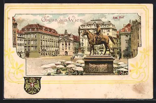 Künstler-AK Wien, Am Hof, Denkmal