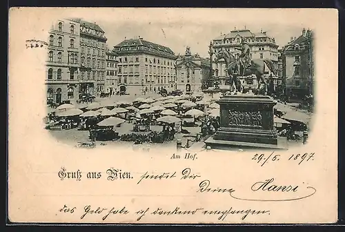 AK Wien, Am Hof mit Denkmal