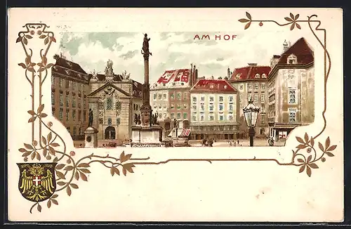 Lithographie Wien, Denkmal am Hof