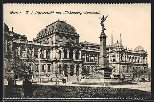 AK Wien, Universität mit Liebenberg-Denkmal