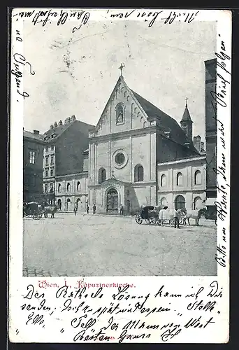 AK Wien, Ansicht der Kapuzinerkirche