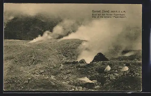AK Garoet (Java), View of the volcano Papandajan