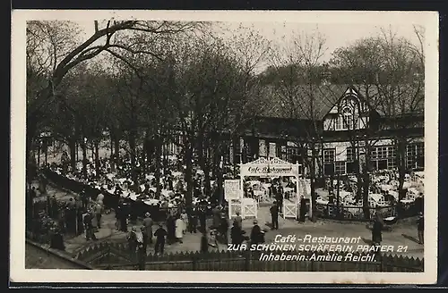 AK Wien, Café-Restaurant Zur Schönen Schäferin, Prater 21