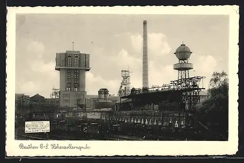 AK Beuthen /O.-S., Kohleabbauindustrie Hohenzollerngrube