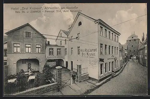 AK Ahrweiler, Hotel Drei Kronen am Niedertor
