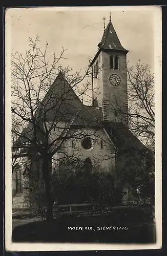 AK Wien-Sievering, Blick auf die Kirche