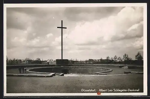 AK Düsseldorf, Albert Leo Schlageter-Denkmal