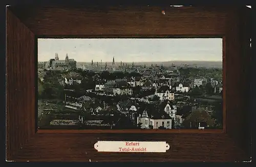 AK Erfurt, Totalansicht, Passepartout