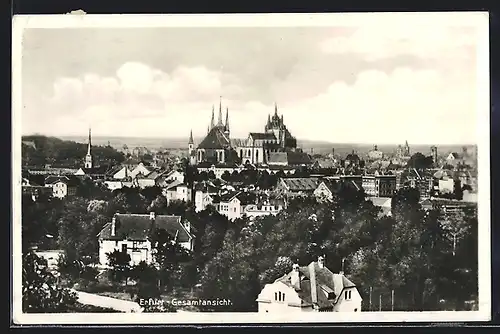 AK Erfurt, Gesamtansicht mit Kirche