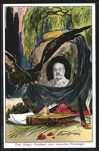 AK Paul Singer, Präsident vieler deutscher Parteitage