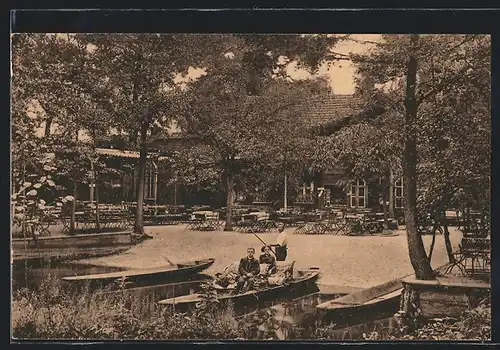 AK Lehde im Spreewald, Gasthaus Zum fröhlichen Hecht