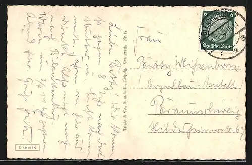 AK Bleicherode, Strasse mit Rathaus