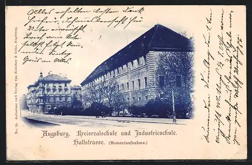 AK Augsburg, Kreisrealschule und Industrieschule in der Hallstrasse