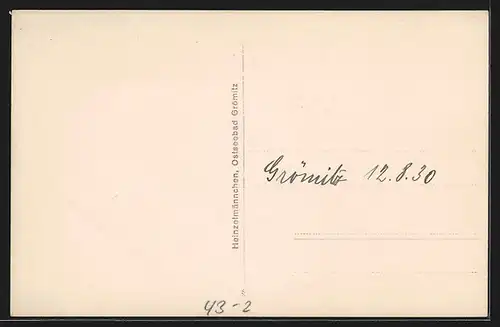 Foto-AK Achtung Kurve!, Gruppe in Bademode vor Strandkörben, 1930