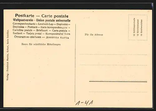 AK Schillers Eltern, Seitenportraits