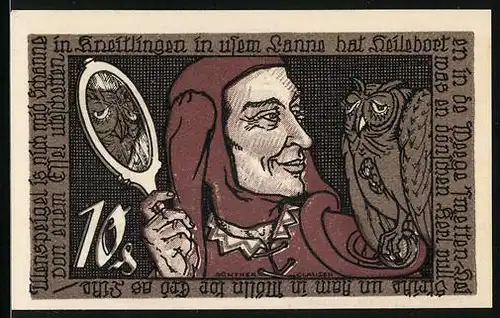 Notgeld Braunschweig 1921, 10 Pfennig, Till Eulenspiegel