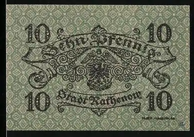 Notgeld Rathenow 1917, 10 Pfennig, Wappen