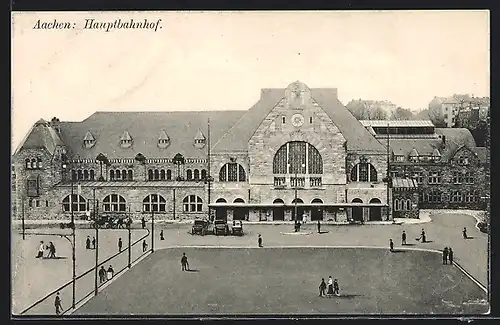 AK Aachen, Sicht zum Hauptbahnhof