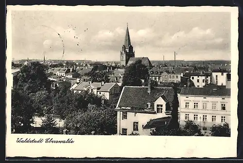 AK Eberswalde, Stadtpanorama