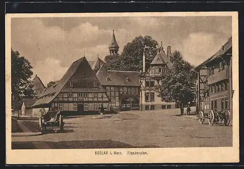 AK Goslar i. Harz, Frankenplan mit Wagen