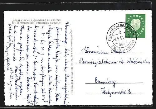 AK Ebermannstadt, Untere Kirche Jugendburg Feuerstein