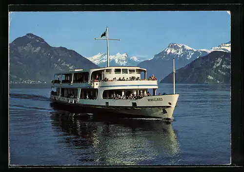 AK Schiff Winkelried auf dem Vierwaldstättersee