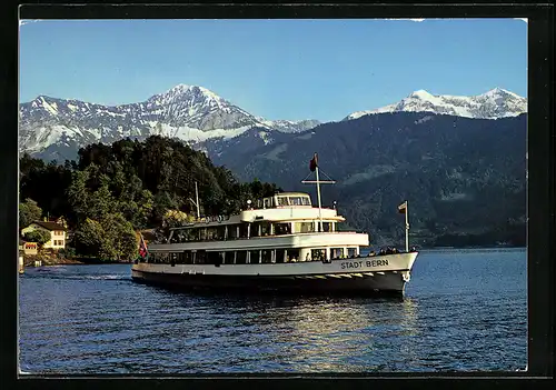 AK MS Stadt Bern, Beatenbucht mit Morgenberg und Dreispitz