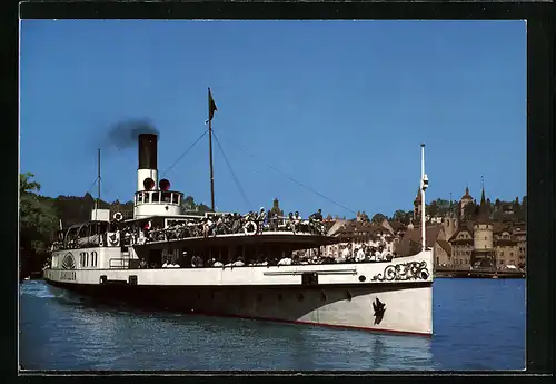 AK Dampfschiff Schiller auf dem Vierwaldstättersee