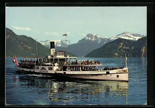 AK Schiff Unterwalden auf dem Vierwaldstättersee