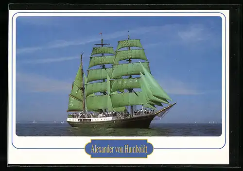 AK Segelschiff Alexander von Humboldt in Fahrt