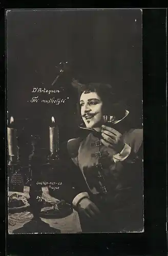 AK D`Artagnon beim Weintrinken, Die drei Musketiere