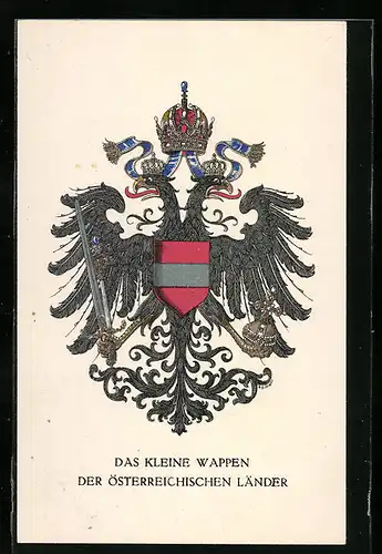 AK Nr. 284: Kleines Wappen der österreichischen Länder, Rotes Kreuz